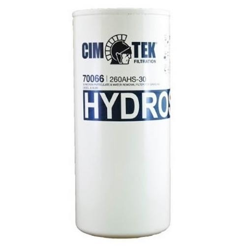Cim-Tek 70066 260AHS-30 Hydrosorb Media, 30 Micron, 1-3/8" - 12 UNF, 1" Flow Spin-on Filter