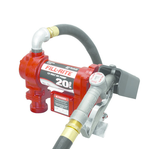 Fill-Rite FR4210H 12V DC High Flow Pump with hose & Manual Nozzle