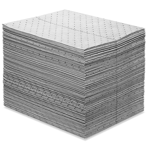 Universal MAT330 Standard Weight, 15 x 18", Gray, Sorbent Pads - 100 Count