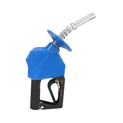OPW 11BP-8500 Blue E10 Unleaded Pressure-Sensing Automatic Prepay Nozzle With 3/4-Inch NPT Inlet