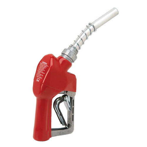 Husky XS 159504-02 3/4 inch Unleaded Automatic Shut-Off Nozzle - Comes with Three Position Hold Open Clip - Red