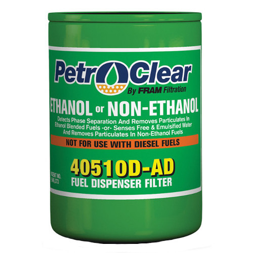 PetroClear 40510D-AD Fuel Filter - High Flow Particulate Remover For Gas & Diesel