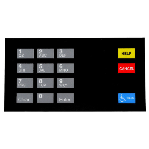 Gilbarco EU03004G006 Encore CRIND Keypad Overlay 