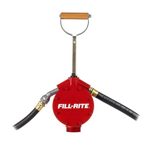Fill-Rite Model FR152 Piston Hand Pump with Steel Telescoping Tube, Hose and Nozzle Spout