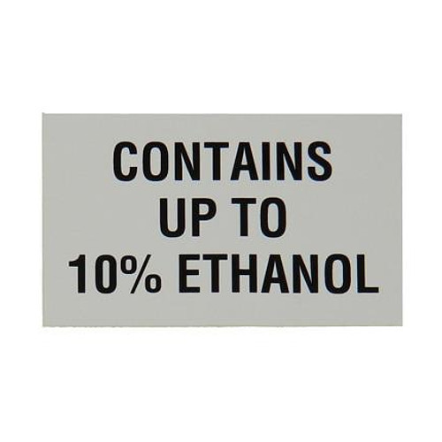 Performance Ink PI-401-678 5-Inch x 3-Inch 10% Ethanol Decal