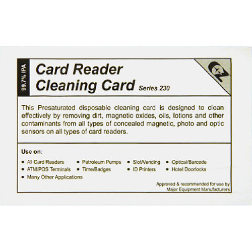Gilbarco Q11482 Cleaning Card