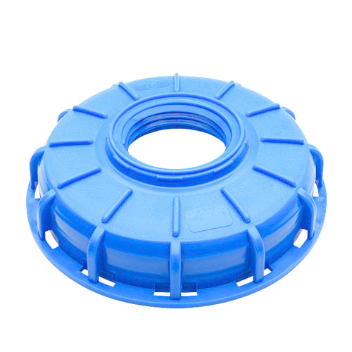 Piusi F20226000 Blue IBC Cap with 2-Inch Buttress