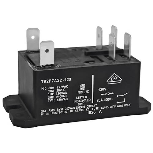TE Connectivity T92P7A22-120 6-Pin Power Relay