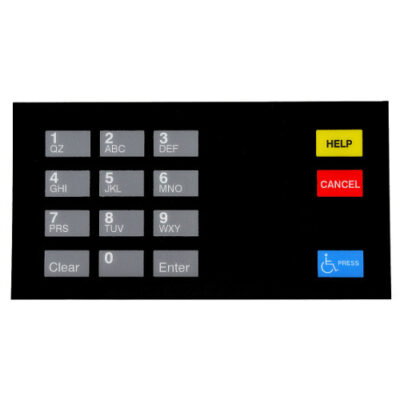 Gilbarco Eu03004g001 Generic English Crind Keypad Overly For