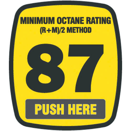 Wayne Fueling 888460-001-003 87 Octane Decal | SPATCO