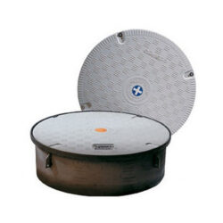 OPW 39CD-PL10 39-1/2-Inch Grey Plain Cover Conquistador Manhole with Recess Handle