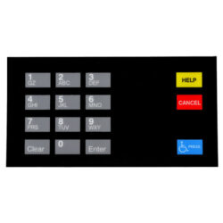 Gilbarco EU03004G001 Generic English CRIND Keypad Overly for Eclipse and Encore S Series Dispensers