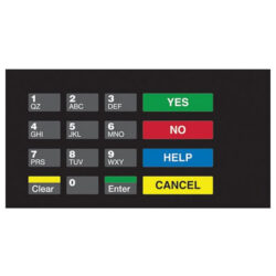 Gilbarco EU03004G014 16-Position Universal CRIND Keypad Overlay for Eclipse and Encore S Series Dispensers