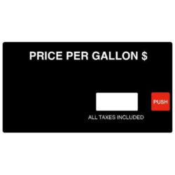 Gilbarco R19431-G1 Single Level Price Per Gallon with Push Button Overlay