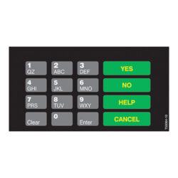 Gilbarco T50064-10 16-Key BP Graphic Keypad Overlay