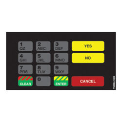 Gilbarco T50064-1009 MAPCO ADA CRIND Keypad Overlay